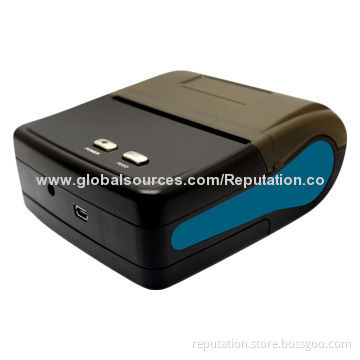 Portable Bluetooth Receipt/Thermal Printer, 1,400mAh Capacity